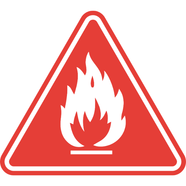 image showing a fire danger warning