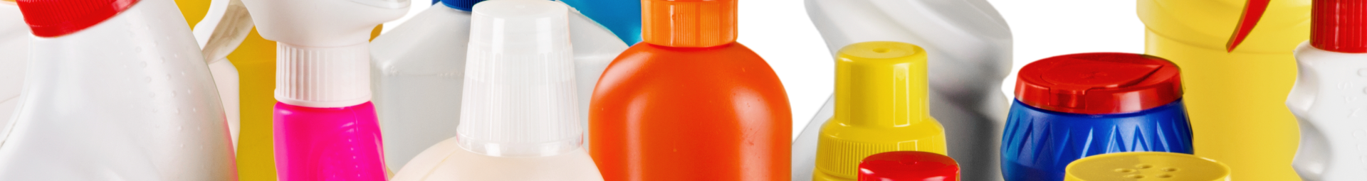 An image of bottles of various cleaning fluids