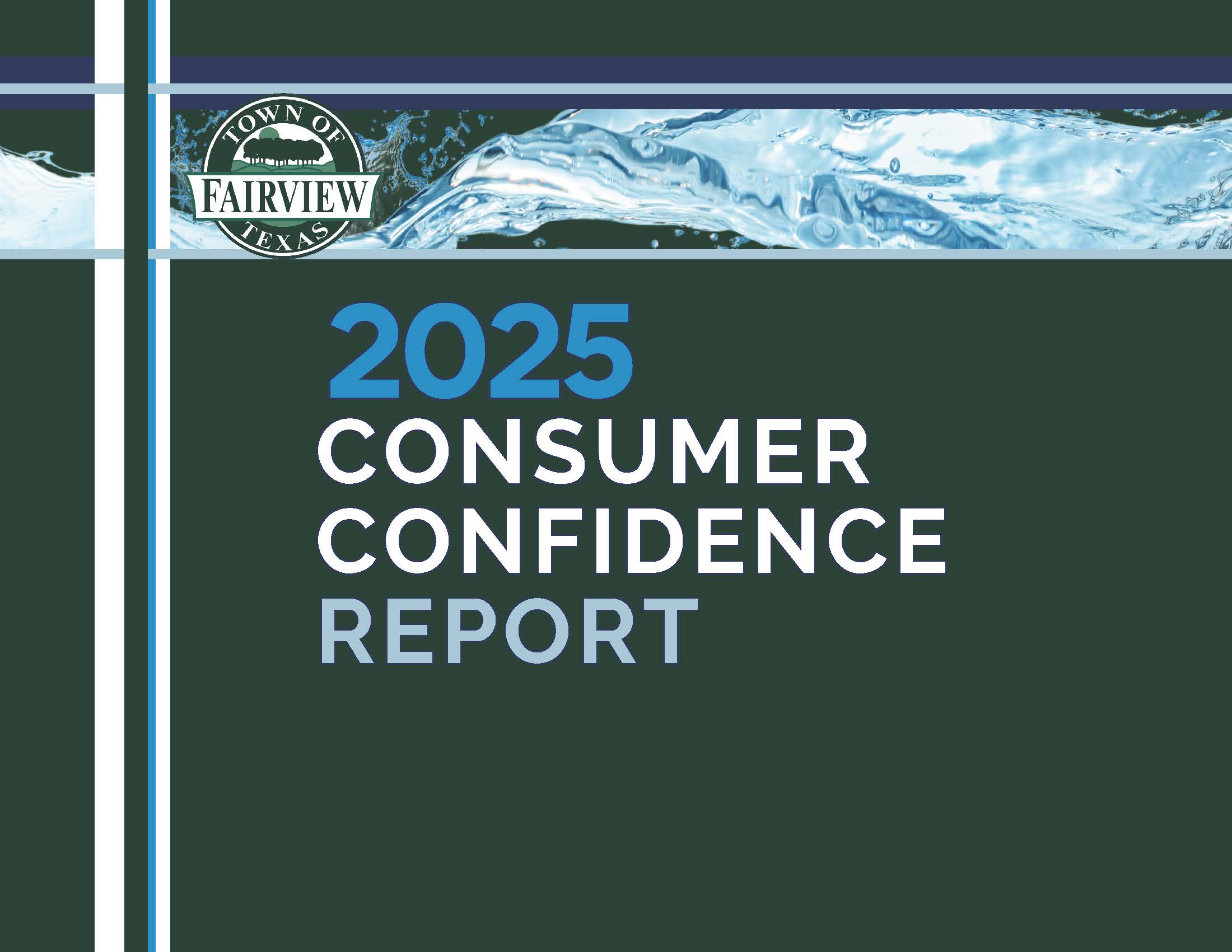 Image of the cover of the 2025 Consumer Confidence Report